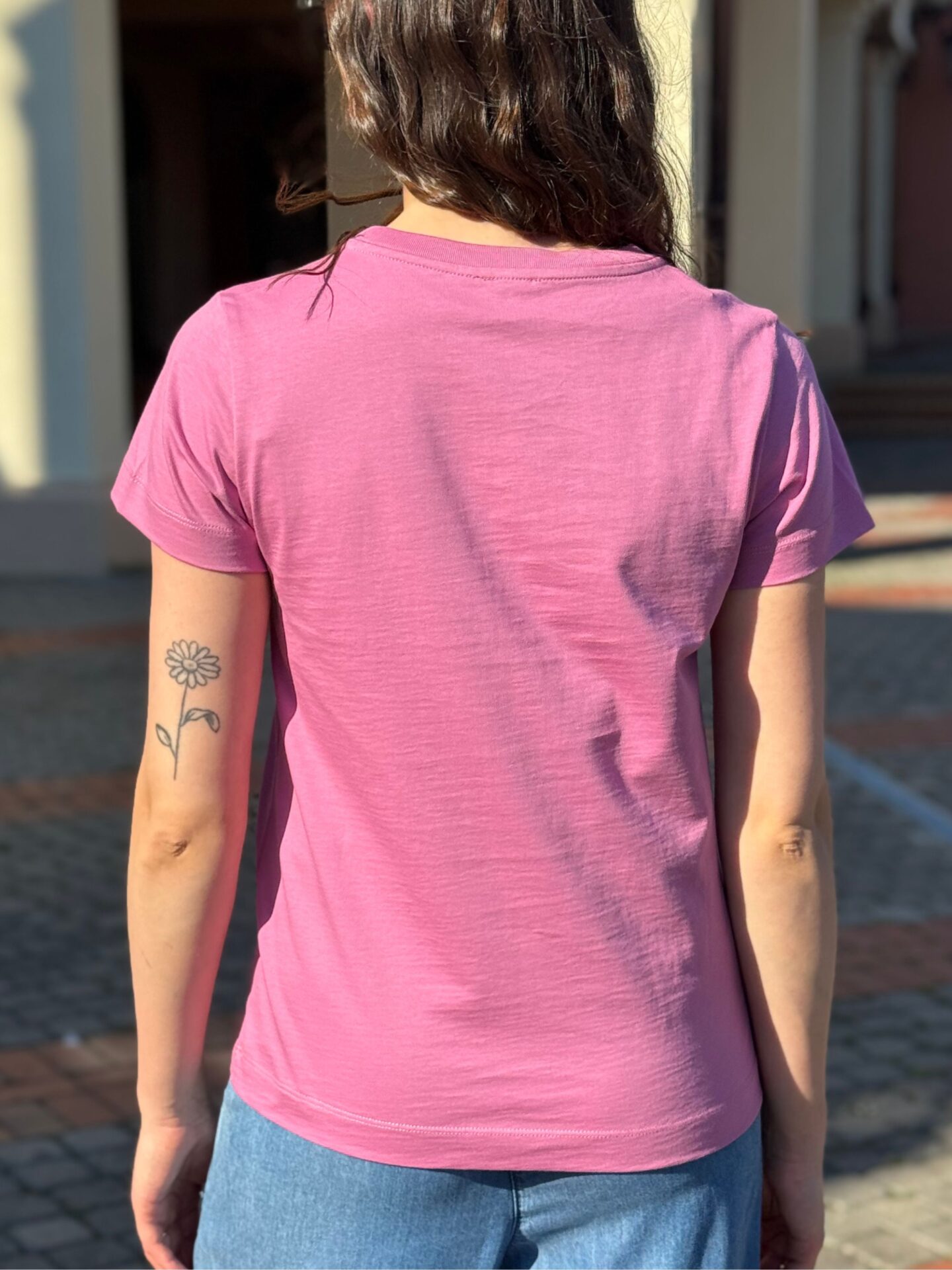 Różowy t-shirt Pinko
