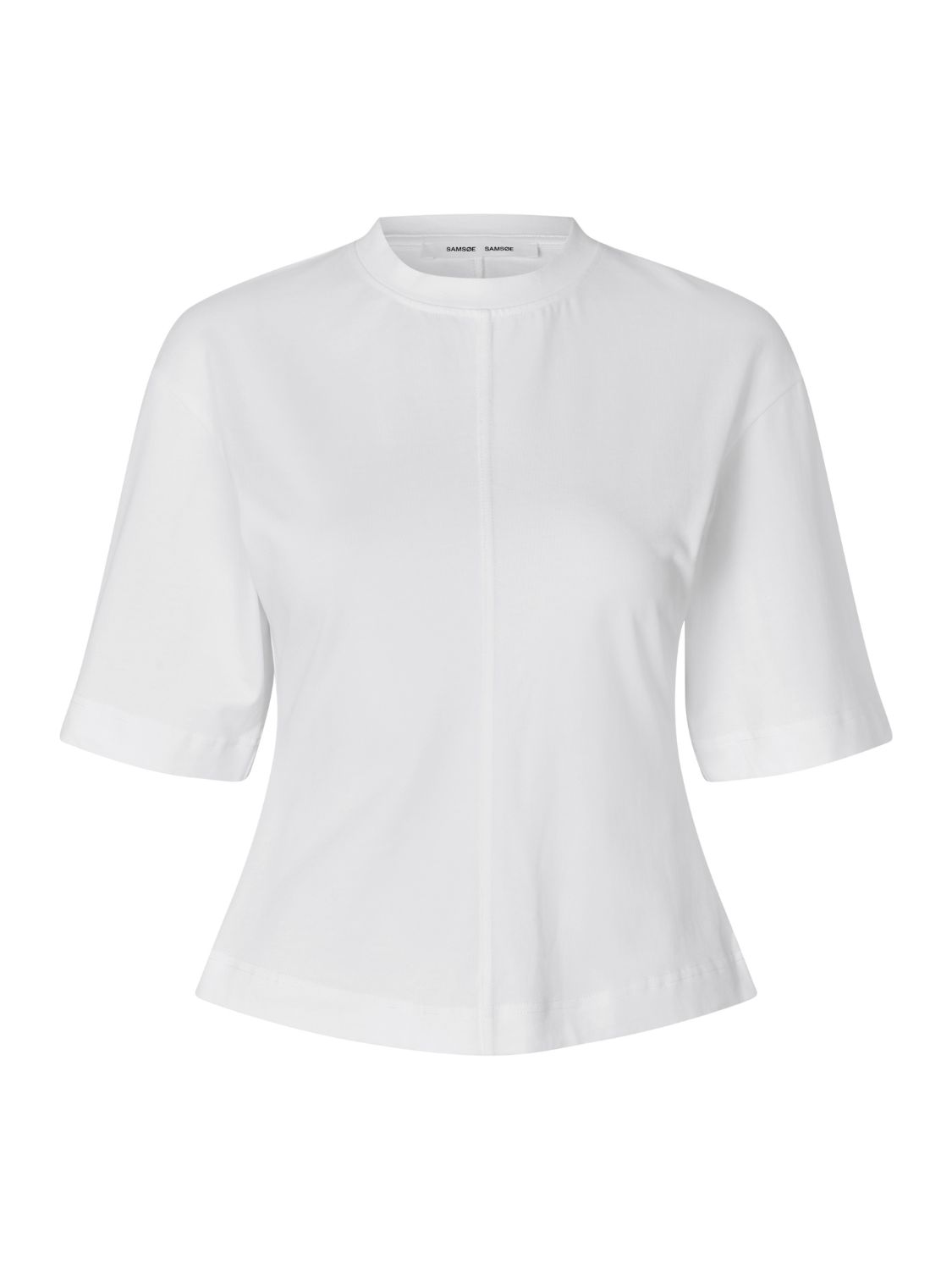 Biały t-shirt Samsøe Samsøe Sadisas